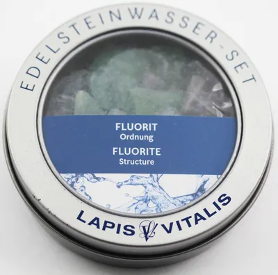 Produktbild von Fluorit Wassersteine Ordnung Lapis Vitalis Berk W-225 Edelstein Wasser Set