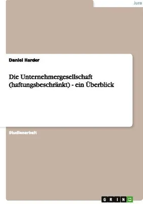 Obrázok produktu pre Die Unternehmergesellschaft (haftungsbeschränkt) - ein Überblick