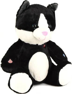 Produktbild von Cloud Pets - 56600 - Katze, Plüsch, sitzend, 30cm, schwarz weiß