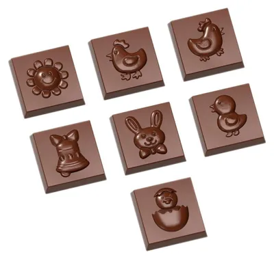 Produktbild von Schokoladen Form - Ostern 7 Figuren