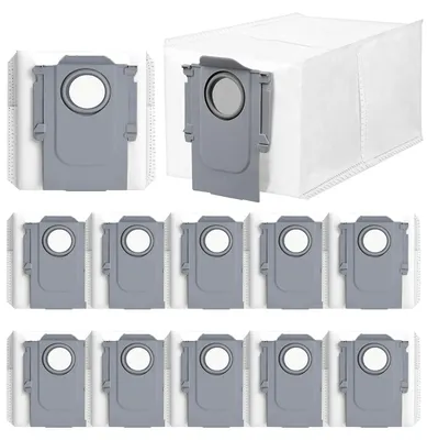Produktbild von Staubbeutel für Saugroboter - 12 Stück - Kompatibel mit Qrevo Curv, Curv 2 Pro, Curv 2 ProX, Qrevo Edge, Edge 2, Edge S5A, S8 MaxV Ultra, Qrevo S Pro, Qrevo Pro, Qrevo S, Qrevo Master, Qrevo Slim, QV 35A, QV 35S, Saros 10R, Saros 20