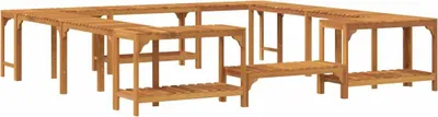 Produktbild von Whirlpool-Umrandung Braun 255 x 255 x 55,5 cm Massivholz Akazie