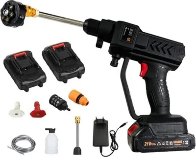 Produktbild von Shkalacar drahtloser Batteriedruck Waschmaschine, 60 bar 300 W Waschmaschine wiederaufladbare 5-in-1