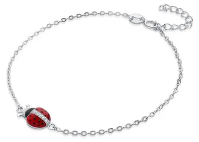 Immagine prodotto di Bellissimo braccialetto d'argento con coccinella B0000041