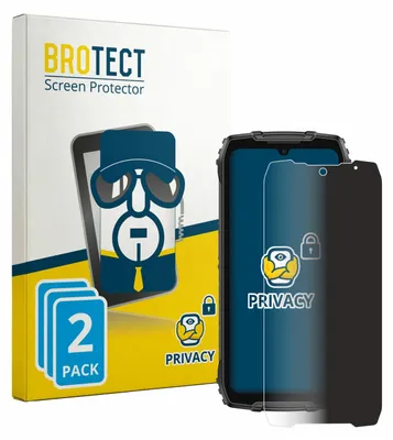 Produktbild von 2x BROTECT Sichtschutzfolie für Ulefone RugKing 4 Pro Anti-Spy Privacy Sichtschutz Blickschutz Folie Blaulicht-Schutz