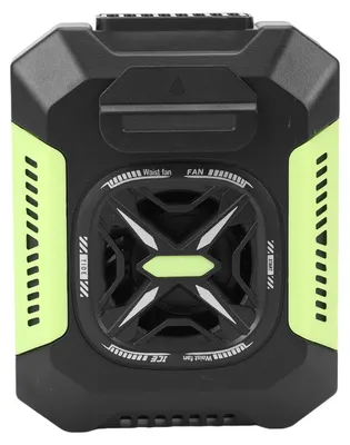 Produktbild von Tragbarer Ventilator für die Taille, Typ-C-Ladeanschluss, 5000-mAh-Akku, tragbarer Clip-Ventilator zur Kühlung an der Taille, ideal für Radfahren und Reisen