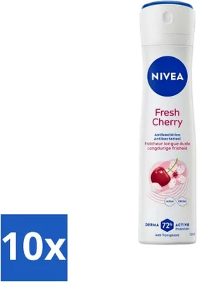 Obrázek produktu pro Nivea - Antiperspirant deodorant - Fresh Cherry - 150 ml - hodnotné balení - 10 kusů