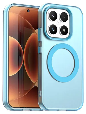 Produktbild von Magnetisch Hülle für Xiaomi 17, Schlank Durchscheinend Matt Stoßfest Handyhülle Blau