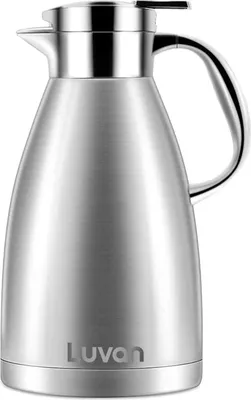 Image de Verseuse isolante 1,8L en acier inoxydable Café Thé 12h chaud 24h froid Double paroi