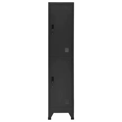Zdjęcie produktu dla vidaXL Szafka skrytkowa antracyt 38x45x180 cm stalowa