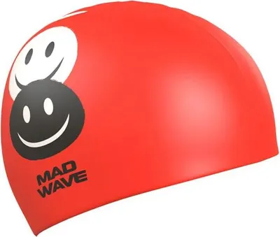 Produktbild von Madwave Emoji Junior-schwimmkappe Rot Rot One Size