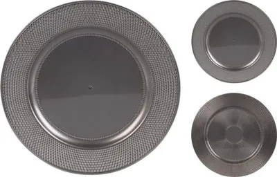 Obrázek produktu pro podnos d33cm, STŘÍBNÝ, plast_EXTPLASTIMEX