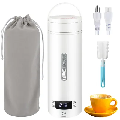 Produktbild von Tekoo Wasserkocher Tragbarer Reise-Wasserkocher 316 Edelstahl 450ml