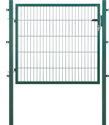 Produktbild von Arvotec Gartentor BxH 150x100 cm mit Schließzylinder und Zaunanschluss Moosgrün Gitterzauntor Stabmattentor Einzeltor Doppelstabmattentor Gartentür