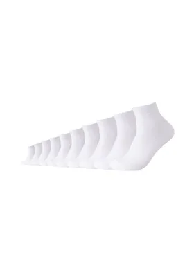 Produktbild von Camano Kurzsocken 10er-Pack Classics mit weichem Komfortbund weiß 43-46