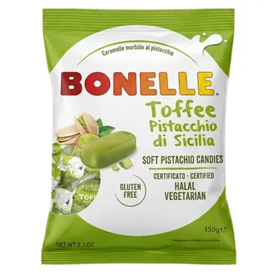 Produktbild von Bonelle Toffee Pistacchio di Sicilia Bonbons 150 g – Fida