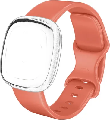 Produktbild von Sport Armband Gr. S für Fitbit Versa 3, Sense Ersatzarmband Fitness Silikon Band Ersatzband, rosa