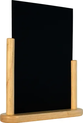 Produktbild von Tischaufsteller Kreidetafel, schwere hochwertige Qualität, Variante auswählbar : 21x30 Natur Variante: 21x30 Natur