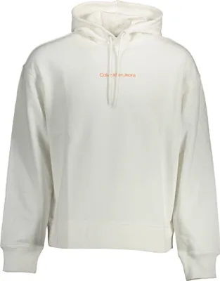 Produktbild von Weißes Herren-Sweatshirt mit Kapuze und kontrastierenden Details