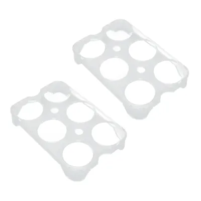 Imagen del producto de Soporte para huevos, recipiente de almacenamiento para huevos, contenedor para huevos, contenedor para huevos apto para congelador, bandeja para huevos, soporte para huevos para refrigerador, recipiente transparente para organizar, organizador para huevos