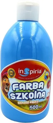 Zdjęcie produktu dla Farba szkolna niebieska 500 ml (artykuły szkolne i papiernicze)