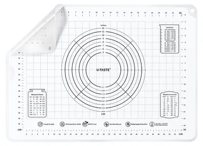 Produktbild von Elzusha – Extra großes Silikon-Backmatte, 50 x 70 cm, transparent