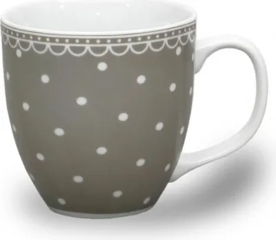 Produktbild von Porzellanbecher, 0,47 l, grau gepunktet, Thun 1794