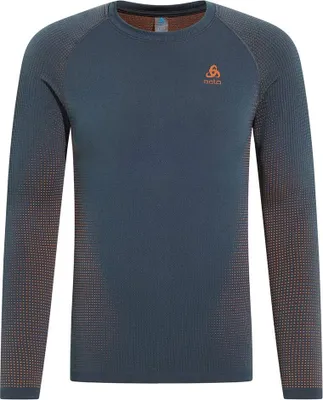Imagen del producto de Camiseta de manga larga, cuello redondo, color  "India Ink", modelo "Performance Warm", talla S