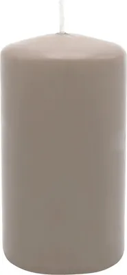 Produktbild von Stumpenkerze aus Paraffin, Sand, WENZEL, 130/70 mm, Brenndauer ca. 61h, selbstverlöschend