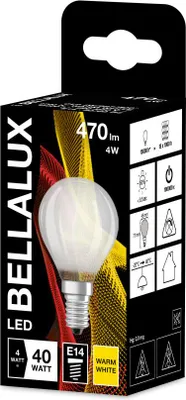 Image de 6 Bellalux Led Dépoli Sphere E14 4w Chaud 470lm - Bellalux