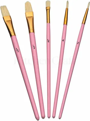 Produktbild von Kitchencraft - Dekorationspinsel, weiß, 10 cm, 5 St.