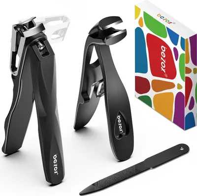 Produktbild von Komfortables Nagelknipper Set für Senioren - Gebogene Teennagelknipper und Draaibare Nagelschaar für Dicke Nägel