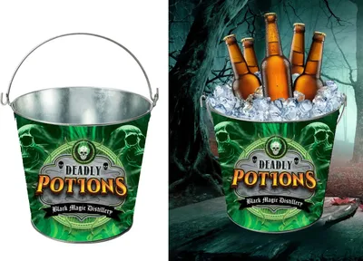 Productafbeelding van Halloween-feest, bloedthema, emmerdecoratie, horroraccessoire, decoratie, creatief ontwerp, griezelig, spookachtig, vleermuis, heksenhuis, spookhuis, kleur: meerkleurig