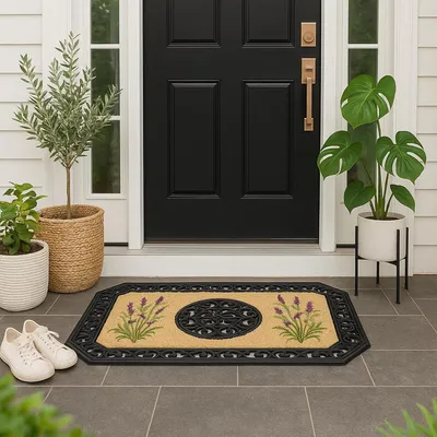 Produktbild von Kokos-Türmatte - 45 x 75 cm - Aus Kokosfasern - Beige