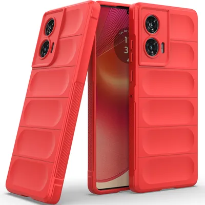 Obrázek produktu pro Pouzdro na mobilní telefon pro Motorola Edge 50 Fusion Soft TPU Silicone Shockproof Protiskluzové pouzdro Red