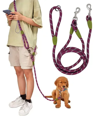 Produktbild von Omgoods – Freihändige, reflektierende Hundeleine, 2,3 m – Anti-Zug-Leine für alle Hunde