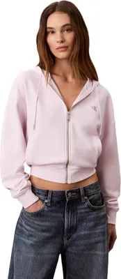 Productafbeelding van Calvin Klein dames, model LS Monogram Terry Crop Relaxed, sweatshirt, kleur: Lv047f208g