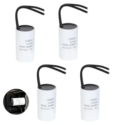4x Startkondensator 2 µF 450 V CBB60 für Motoren