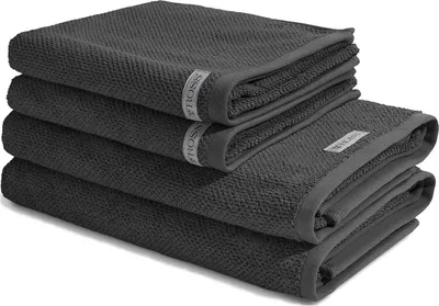 Produktbild von Ross Selection 2 X Handtuch 2 X Duschtuch im Set 540 g/m² für besonders hohe Saugfähigkeit und Komfort, Vielseitige Farboptionen für jeden Einrichtungsstil, Hochwertige gewebte Bordüre für elegantes Design