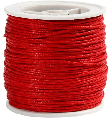 Produktbild von Baumwollschnur, Dicke 1 mm, Rot, 40 m/ 1 Rolle [HOB-51571]