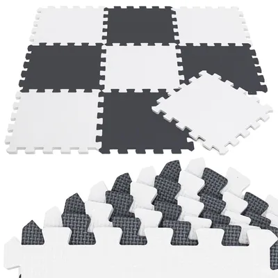 Zdjęcie produktu dla 9-częściowa mata do układania puzzli dla niemowląt - 30x30 mata do raczkowania mata podłogowa do pokoju dziecięcego