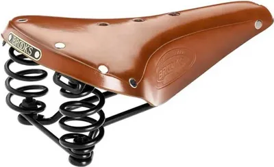 Imagen del producto de Sillín para bicicleta Brooks Classic Flyer, color miel, para hombre