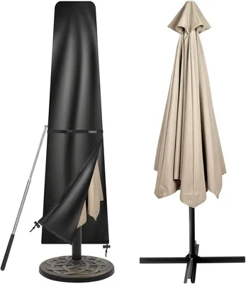 Productafbeelding van Parasolhoes 196 cm, 420D Oxford stof, waterdicht, voor tuin