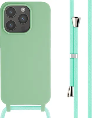 Produktbild von imoshion SilikonHülle mit Band iPhone 15 Pro - Grün