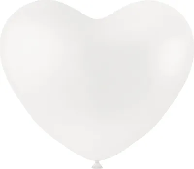 Obrázok produktu pre Creativ Company 59177, Hračkársky balón, Guma, Biela, Deň sv. Valentína, Srdce (tvar), 8 rok / roky