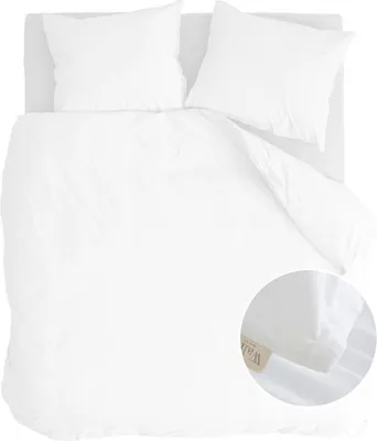 Produktbild von Walra Bettwäsche Vintage Satin Weiß - 200x220 cm
