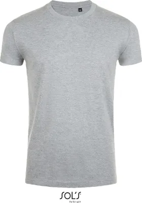 Produktbild von SOLs 00580 | Imperial Fit Herren T-Shirt - Farbe: Grey Melange - Größe: L