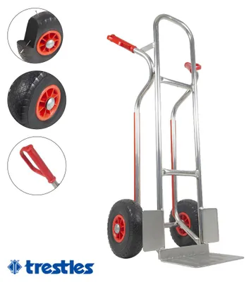 Produktbild von TRESTLES Sackkarre Alu Aluminium Treppenrutsche Vollgummireifen S04 Alu 150kg