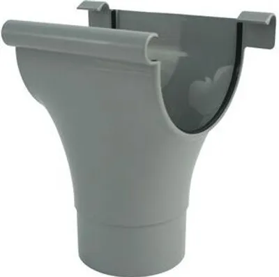 Produktbild von Marley Rinnenstutzen NW 150 /105 mm, halbrund, grau