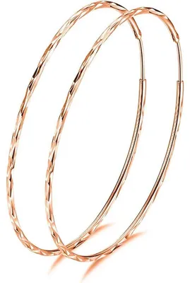 Produktbild von Creolen 925 Sterling Silber Roségold 50mm